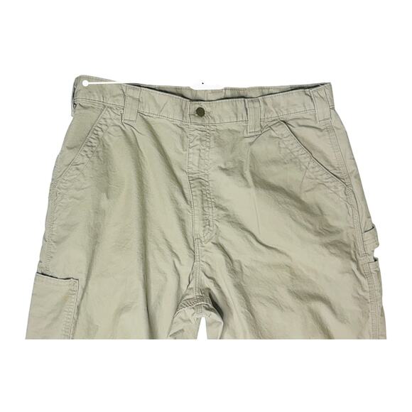 Carhartt B151 Tan Duck Canvas Carpenter Dungaree Fit Work Pants 38x34 Tall - Picture 5 of 11